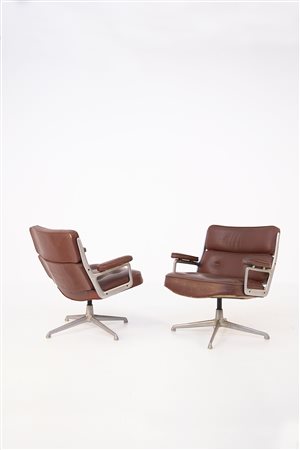C.&R. EAMES. Two Soft Pad chairs. HERMAN MILLER
