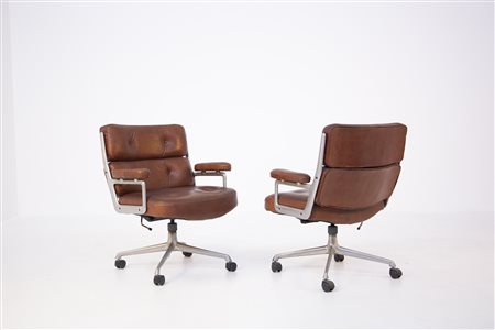 C.&R. EAMES. Two Soft Pad chairs. HERMAN MILLER