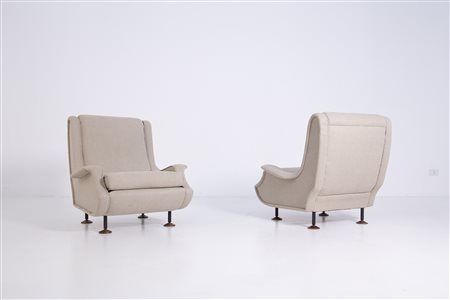 MARCO ZANUSO. Two Lady armchairs. ARFLEX. 1950s