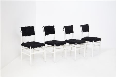 GIO PONTI. Four Leggera chairs. 1950s