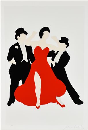 Marco Lodola TANGO serigrafia su carta, cm 100x70; es. 183/200 firma L'opera...
