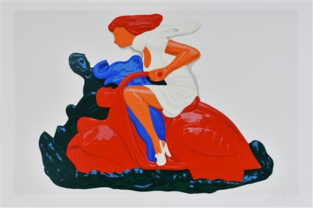 Plumcake SENZA TITOLO serigrafia su carta, cm 70x100; es. 181/200 firma...