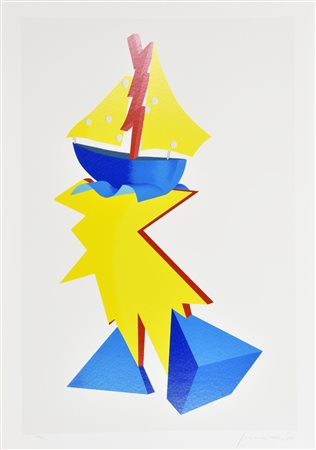 Innocente SENZA TITOLO serigrafia su carta, cm 100x70 esemplare 177 su 200 firma