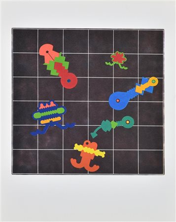 Renato Volpini ASTRONAVE DELL'AMORE riproduzione fotolitografica su...