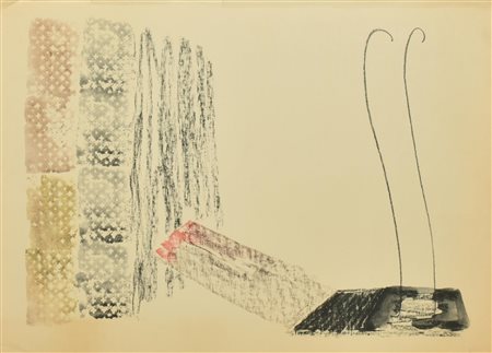 Fausto Melotti SENZA TITOLO rotoflessografia, cm 54,5x75; tiratura...