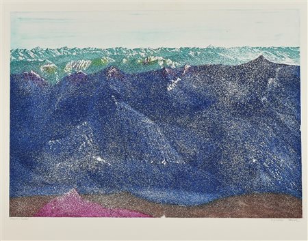 Abacuc SENZA TITOLO Acquatinta a colori, mm 350x495, su foglio cm 44x55,5;...