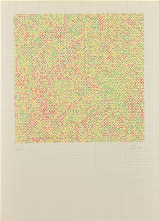 Ignoto COMPOSIZIONE serigrafia cm 70x50; es. 64/100 firma, tiratura e timbro...