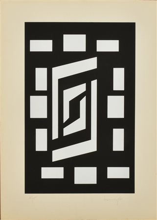 Ignoto COMPOSIZIONE serigrafia, cm 70x51; es. 15/25 indistintamente firmato e...