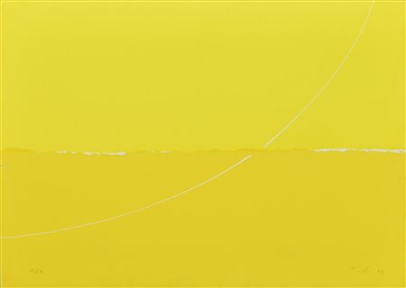 Ignoto GIALLO serigrafia, cm 49x68,5; es.37/60 firma, data e tiratura...