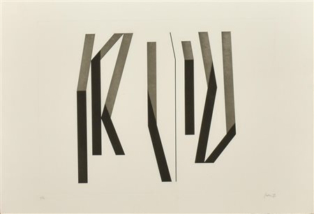 Giuliana Balice COMPOSIZIONE litografia su carta, cm 34,5x50; es. I/V firma,...