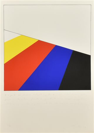 Ignoto COMPOSIZIONE serigrafia, cm 69x48,5; es. 37/60 firma, data e tiratura...