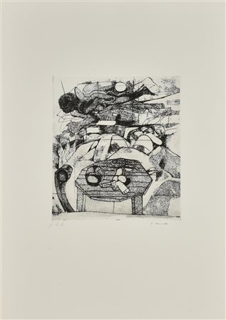 Fernando Farulli METAFORA NOTTURNA III Acquaforte acquatinta, mm 303x267, su...