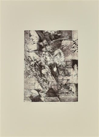 Giancarlo Tognoni L'ALTRA VITA Acquaforte, mm 346x260, su foglio cm...