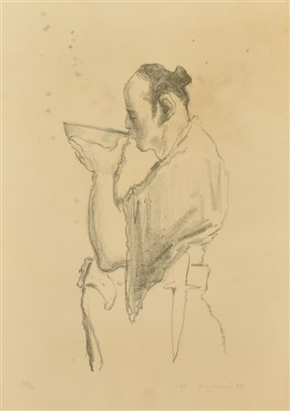 Wainer Vaccari SAMURAI serigrafia, cm 41,5x29, su foglio cm 49,5x34,5; es....