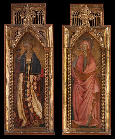 Pair of Saints on a gold background
