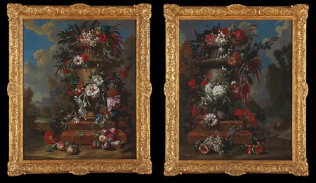 Pair of flower vases