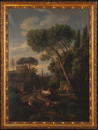 Landscape with roman view