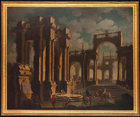 Landscape with ruins