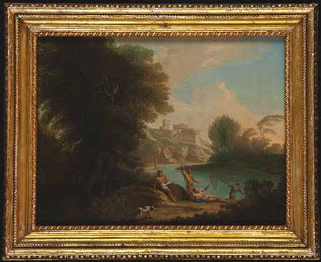 View of the roman countryside with figures