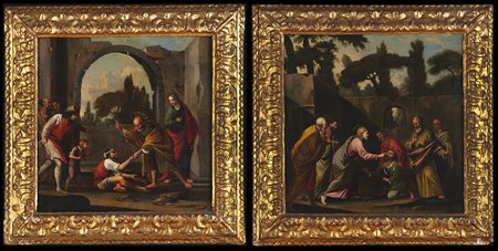 The healing of the blind man born and the healing of the cripple