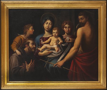 Madonna and Child, St. John the Baptist, St. Francis and Angels