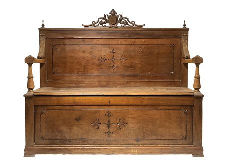 Cassapanca con spalliera