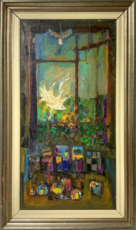 Natura morta con finestra aperta 