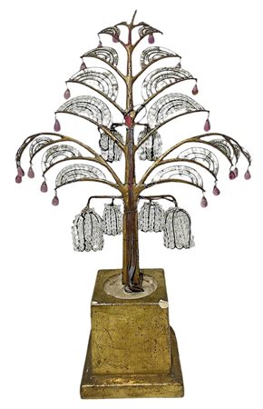 Lampada con decori a sfera in vetro