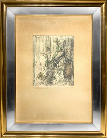 Natura morta con vaso e fiori. 