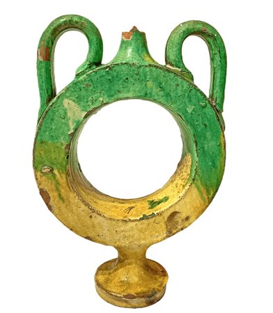 Fiaschetta in maiolica calabrese.