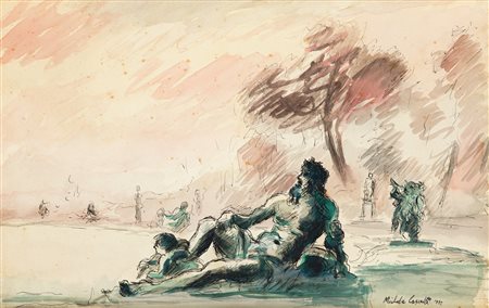 MICHELE CASCELLA (1892-1989) - Senza Titolo, 1957