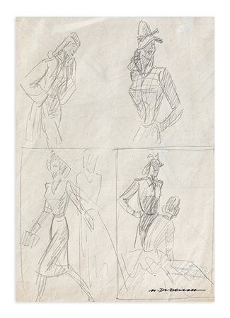 MARCELLO DUDOVICH (1878-1972) - Donne in quattro sezioni