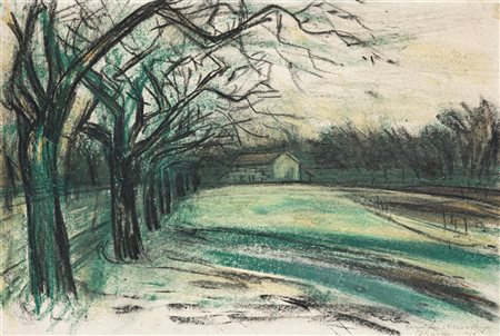 ALDO BORGONZONI (1913-2004) - Campagna, 1957