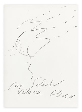 ELISEO MATTIACCI (1940-2019) - Senza Titolo (Un saluto veloce), 1985 circa