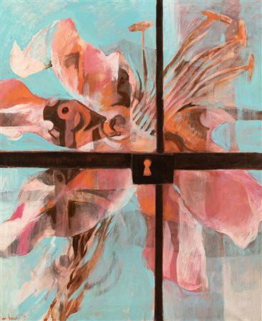 MARIO BARDI (1922-1998) - Il fiore dietro la vetrata, 1970