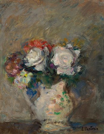EZIO PASTORIO (1911-2006) - Rose del giardino, 1955