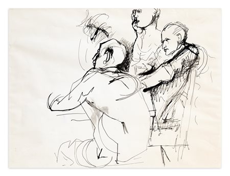 RENATO GUTTUSO (1911-1987) - Senza Titolo, anni '50