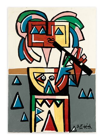 IBRAHIM KODRA (1918-2006) - Senza Titolo