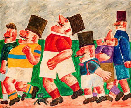 FRANZ BORGHESE (1941-2005) - Corsa campestre