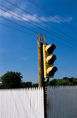 Franco Fontana (1933)  - Route 66 - Illinois, 2001