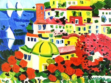 Athos Faccincani SENZA TITOLO olio su tela, cm 30x40 firma eseguito nel 1992...