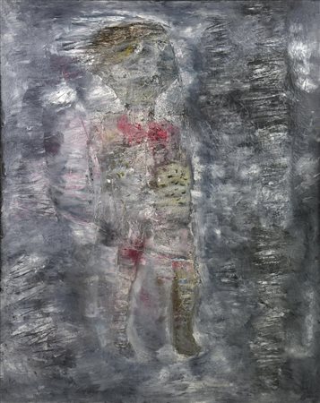 Giuseppe Banchieri FIGURA olio su tela, cm 100x80