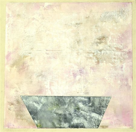 Filippo Falaguasta COMPOSIZIONE calce applicata su tela, cm 46x47,5 sul...