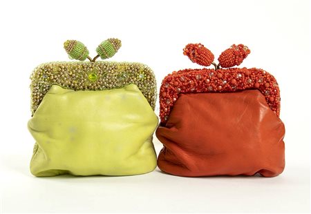 LOTTO DI 2 BORSETTE DA SERA IN PELLE
Anni ‘60