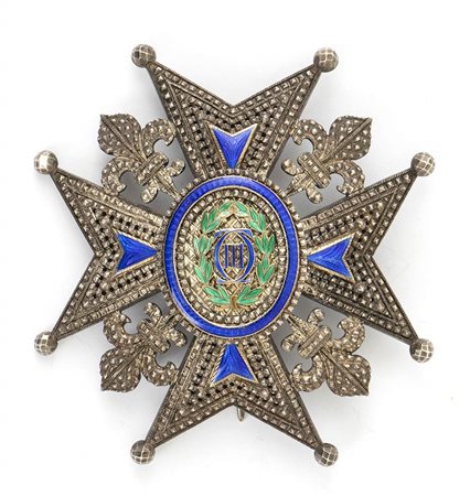 Ordine di Carlo III, placca da Commendatore di numero