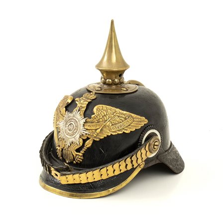 Pickelhaube m. 1867  da truppa da granatiere della guardia, Prussia, terzo quarto XIX sec.