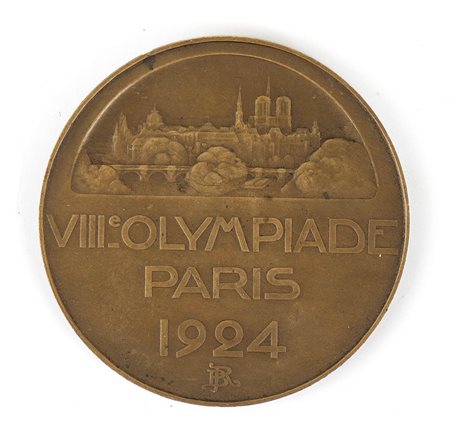 Medaglia di partecipazione alle VIII Olimpiadi di Parigi del 1924
Francia, primo quarto XX sec.