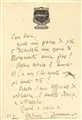 Lettera originale autografata a Mario de Felici