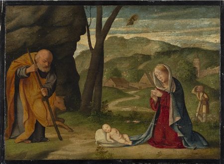 Scuola veneta del secolo XVI

Madonna e San Giuseppe in adorazione del Bambino