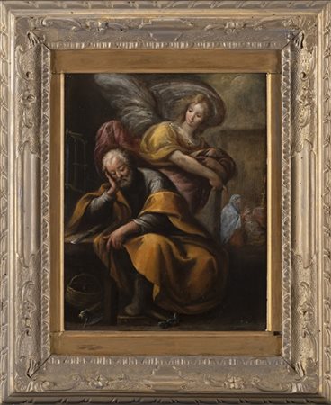 Carlo Francesco Nuvolone Il sogno di San Giuseppe
Olio su tavola, cm 30,5x23,5
I